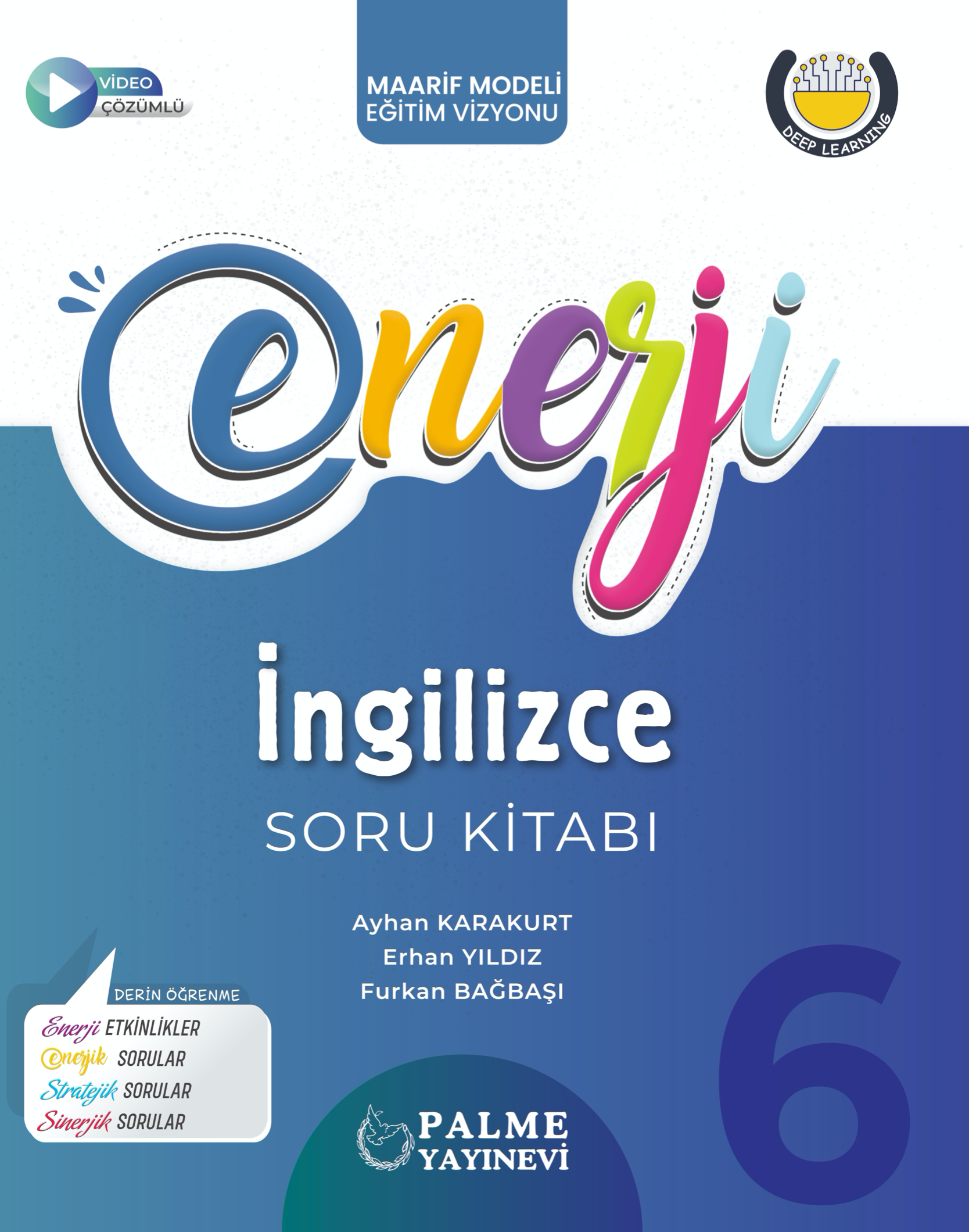 6. Sınıf Enerji İngilizce Soru Kitabı kapak görseli
